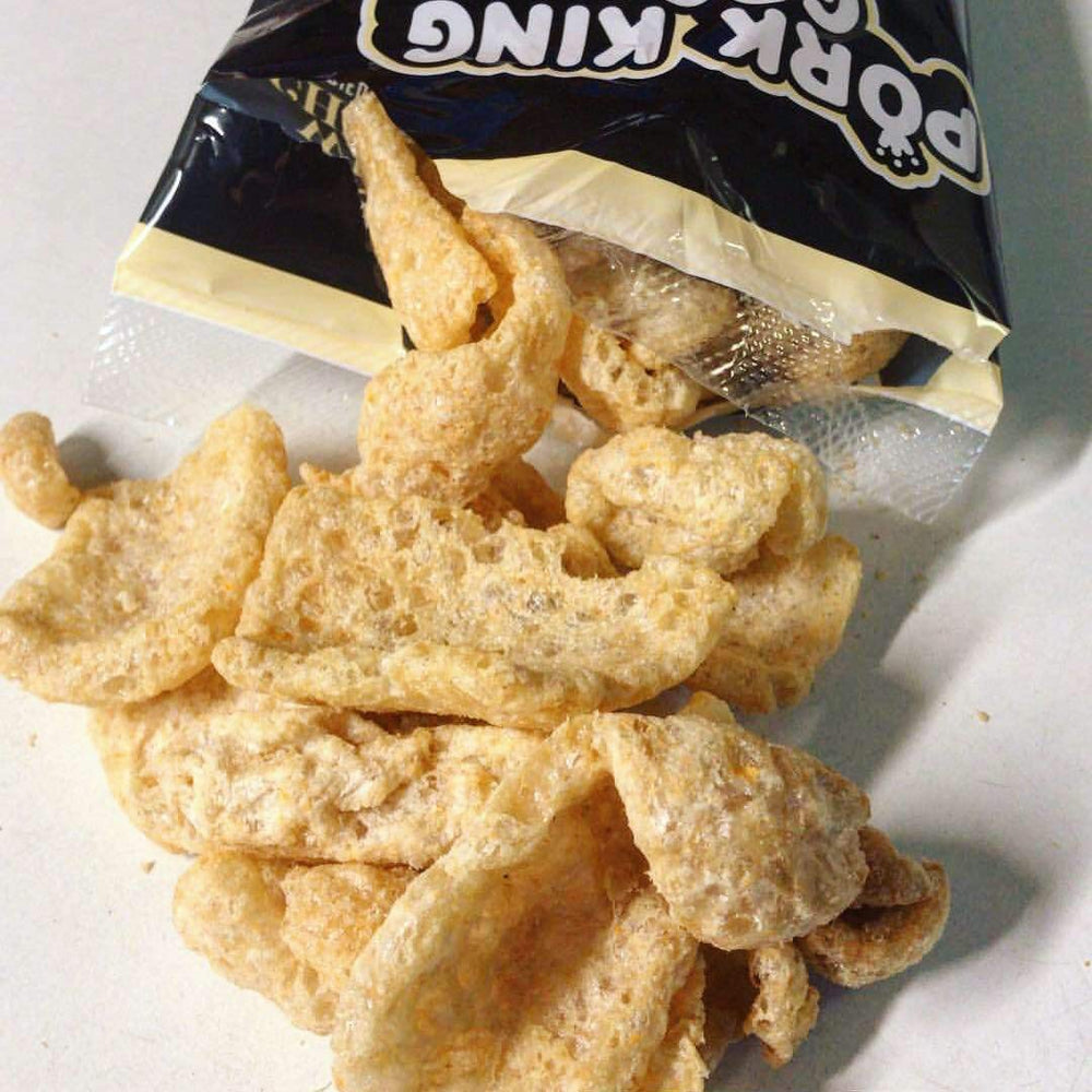 Pork King Good snack idea on plate for casual, shareable munching