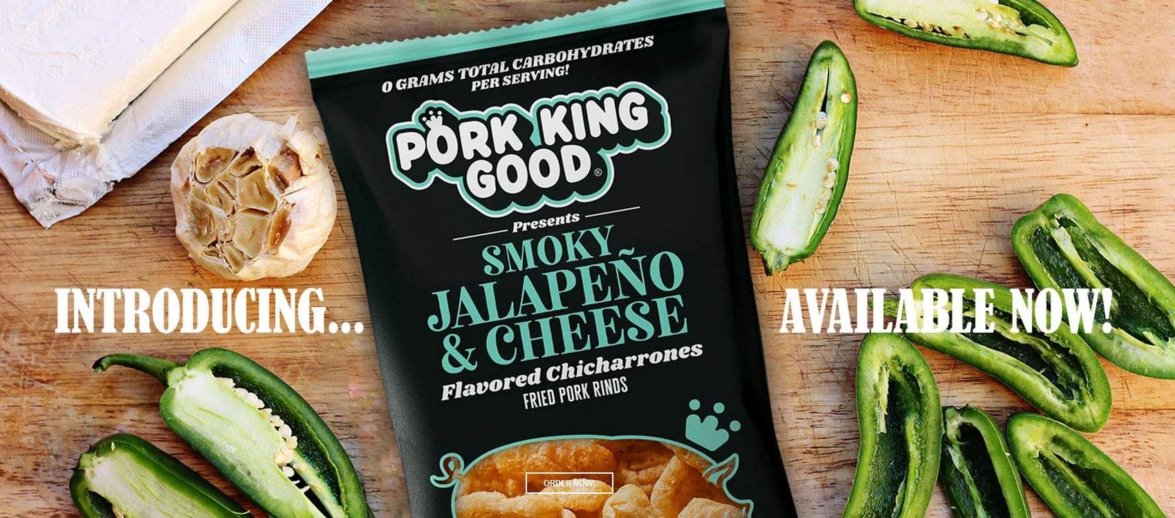 Pork King Good USDA-inspected rinds ensure quality and safety.