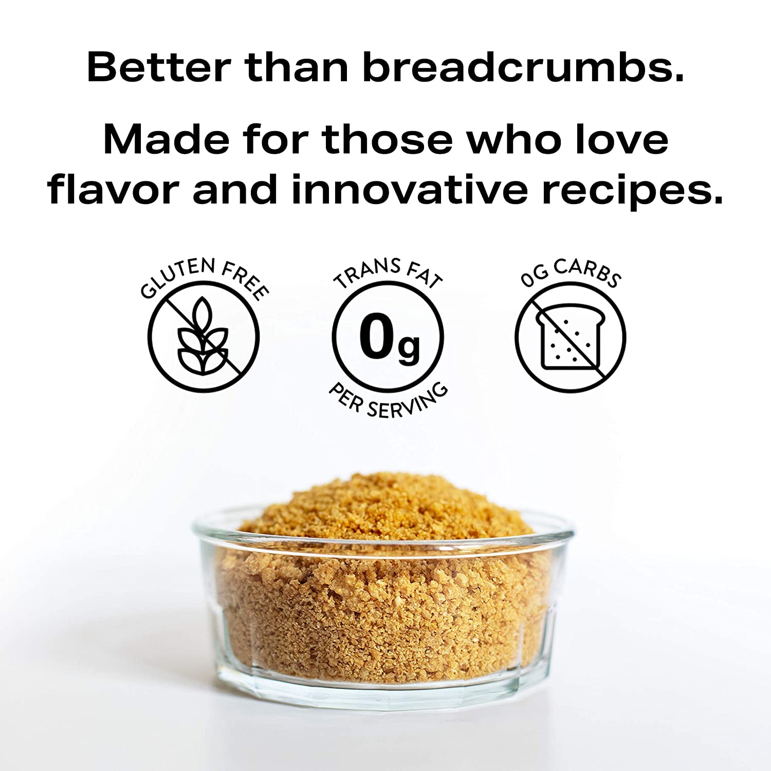 porq Panko Crumbs chicken coating on plate, delivering crispy texture.
