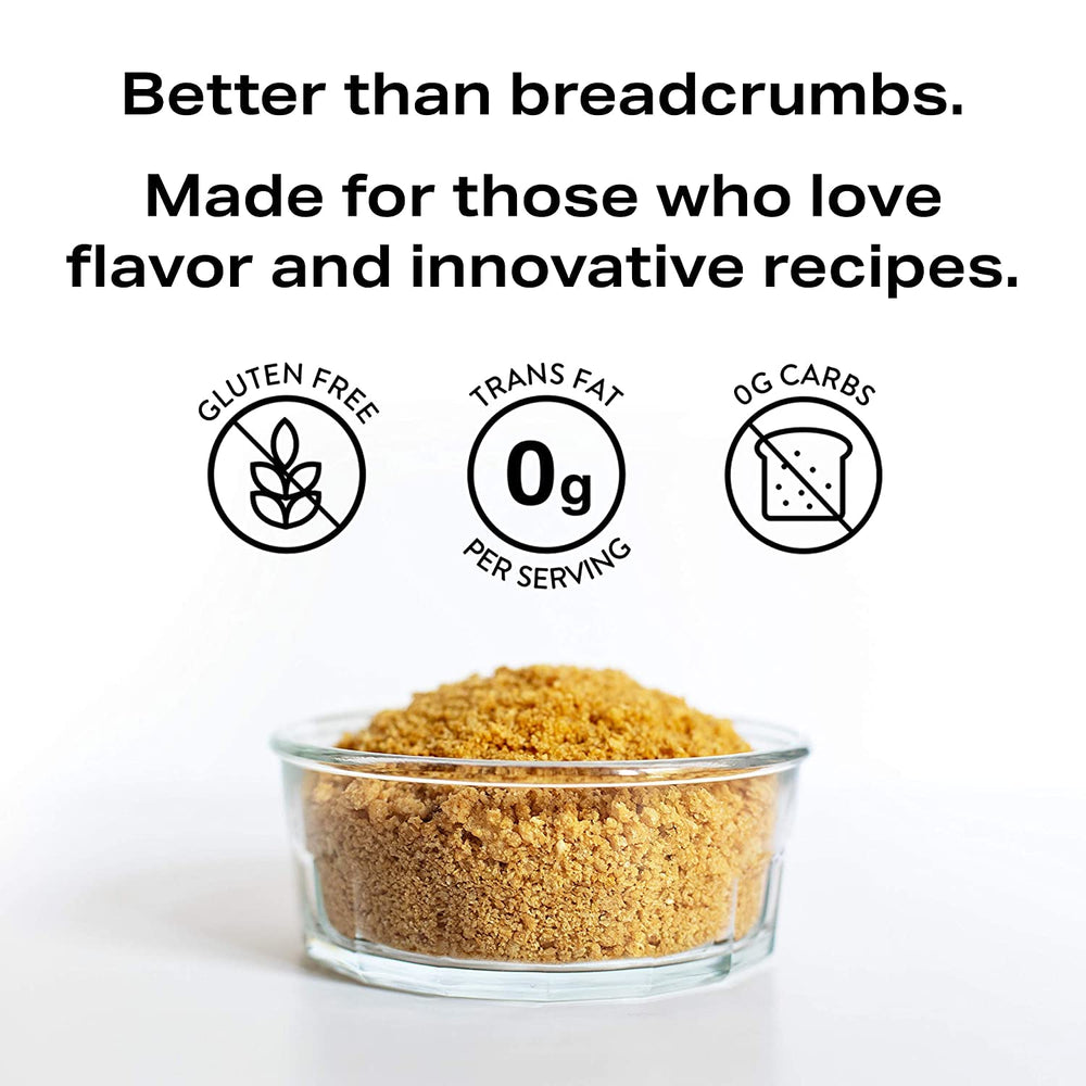 porq Panko Crumbs chicken coating on plate, delivering crispy texture.