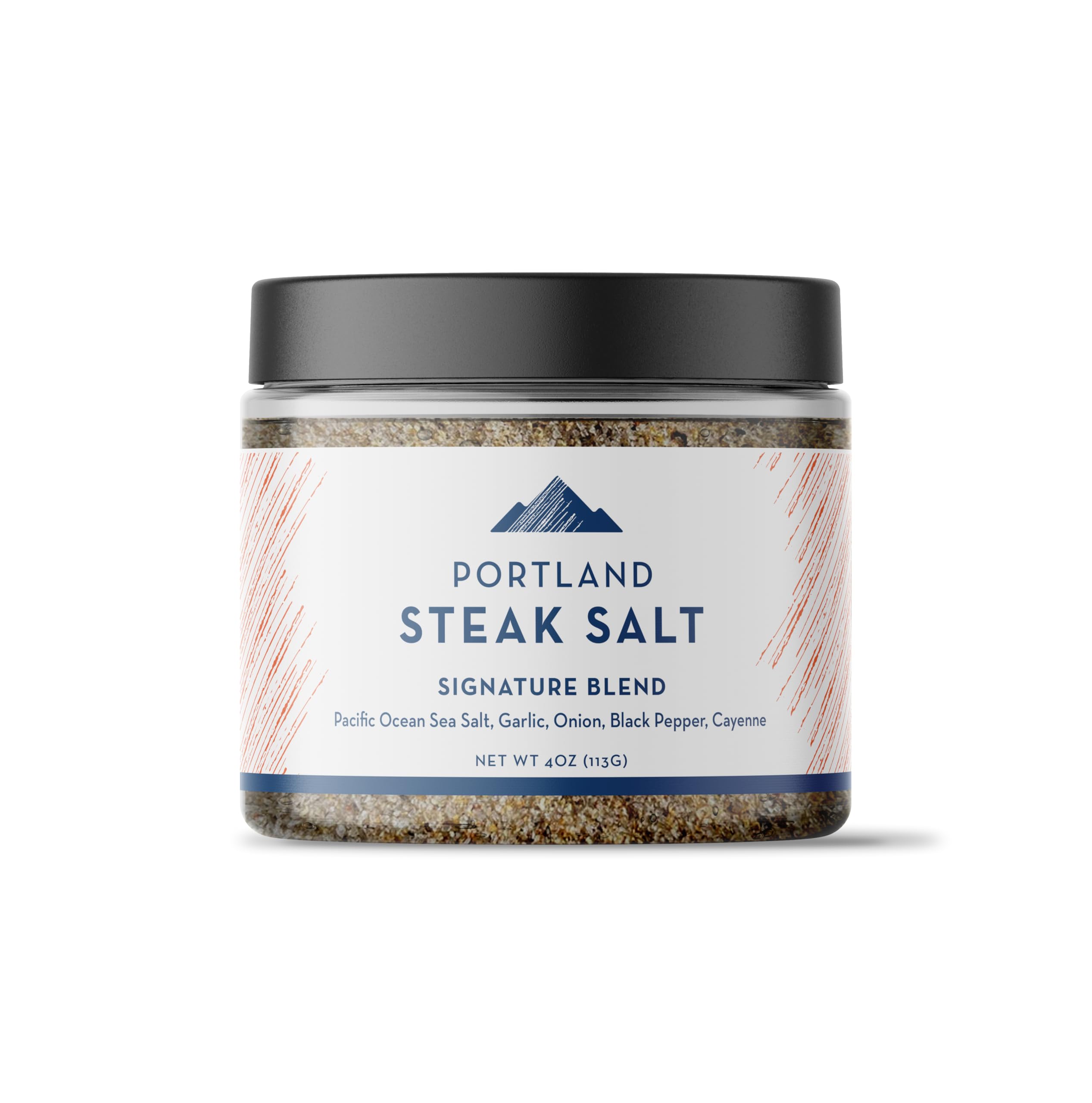 Portland Salt Co SPG bottle showing premium steak salt for versatile cooking.