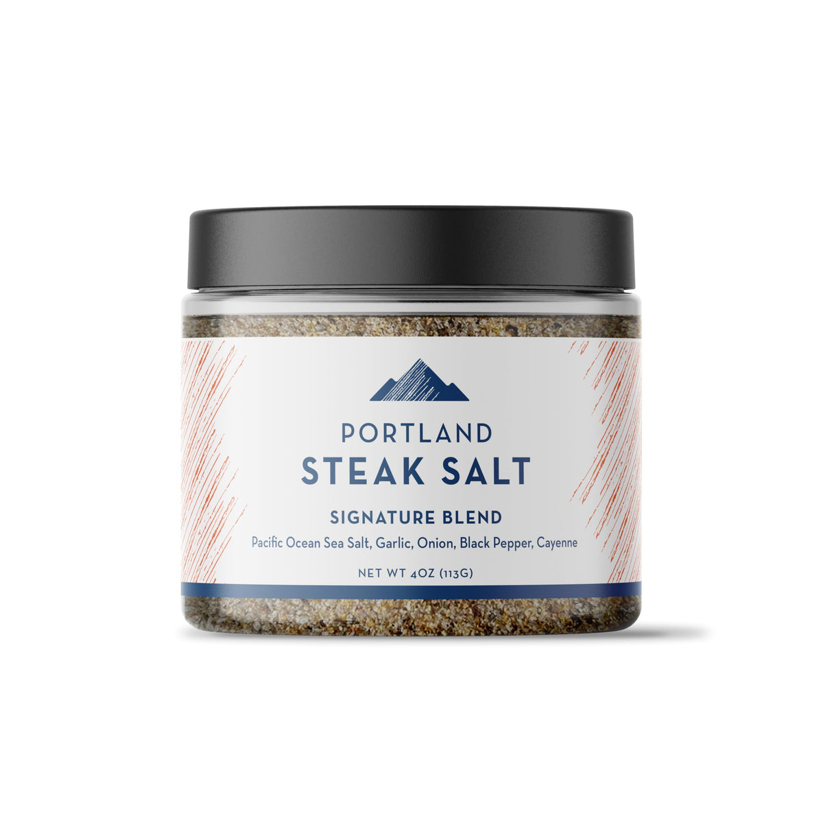 Portland Salt Co SPG bottle showing premium steak salt for versatile cooking.
