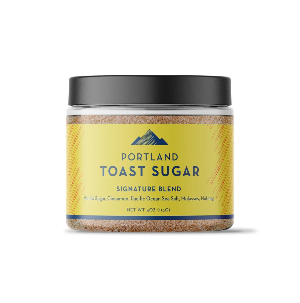Portland Salt Co Toast Sugar bottle pour on breakfast for quick flavor boost
