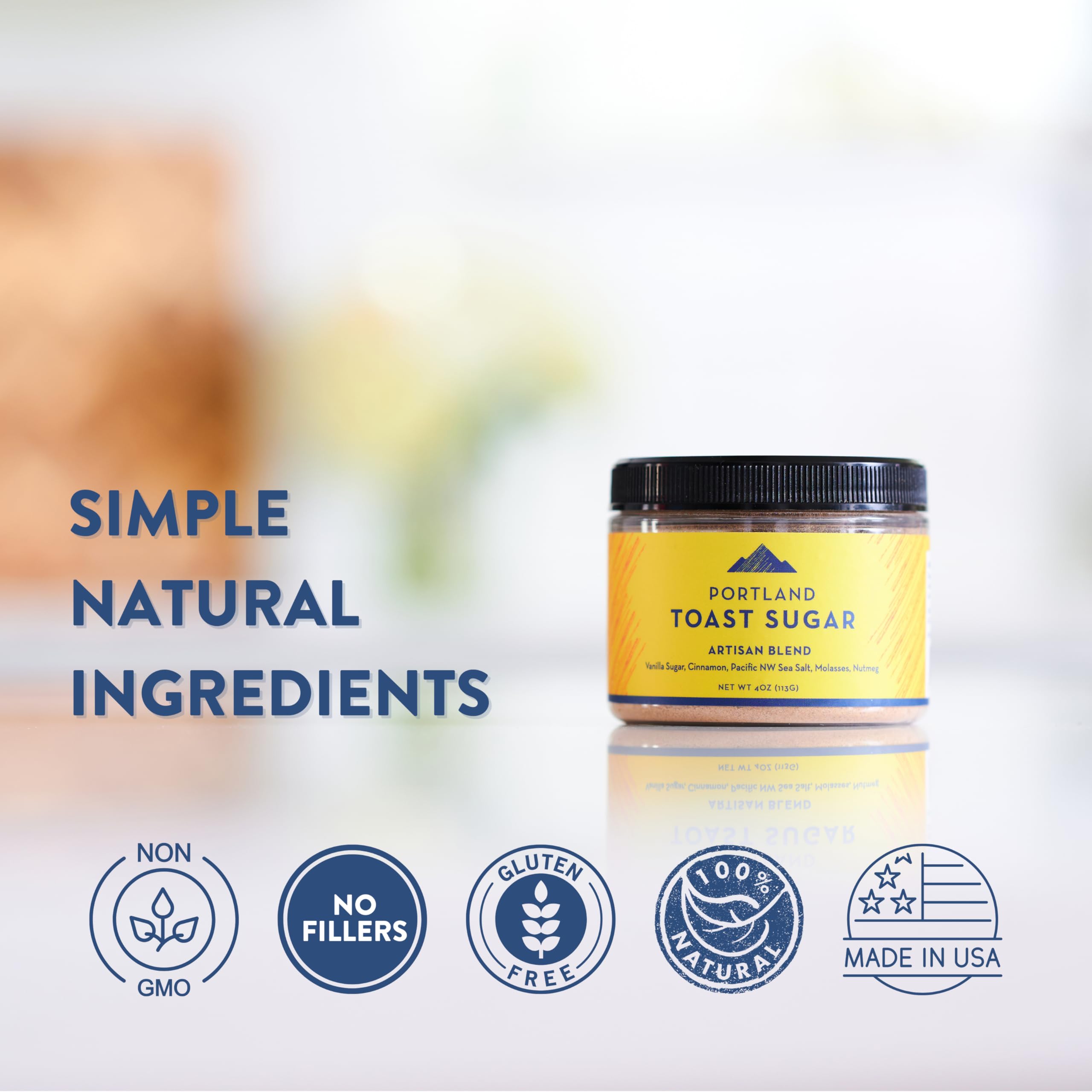 Portland Salt Co Toast Sugar cinnamon-vanilla mix in a bowl
