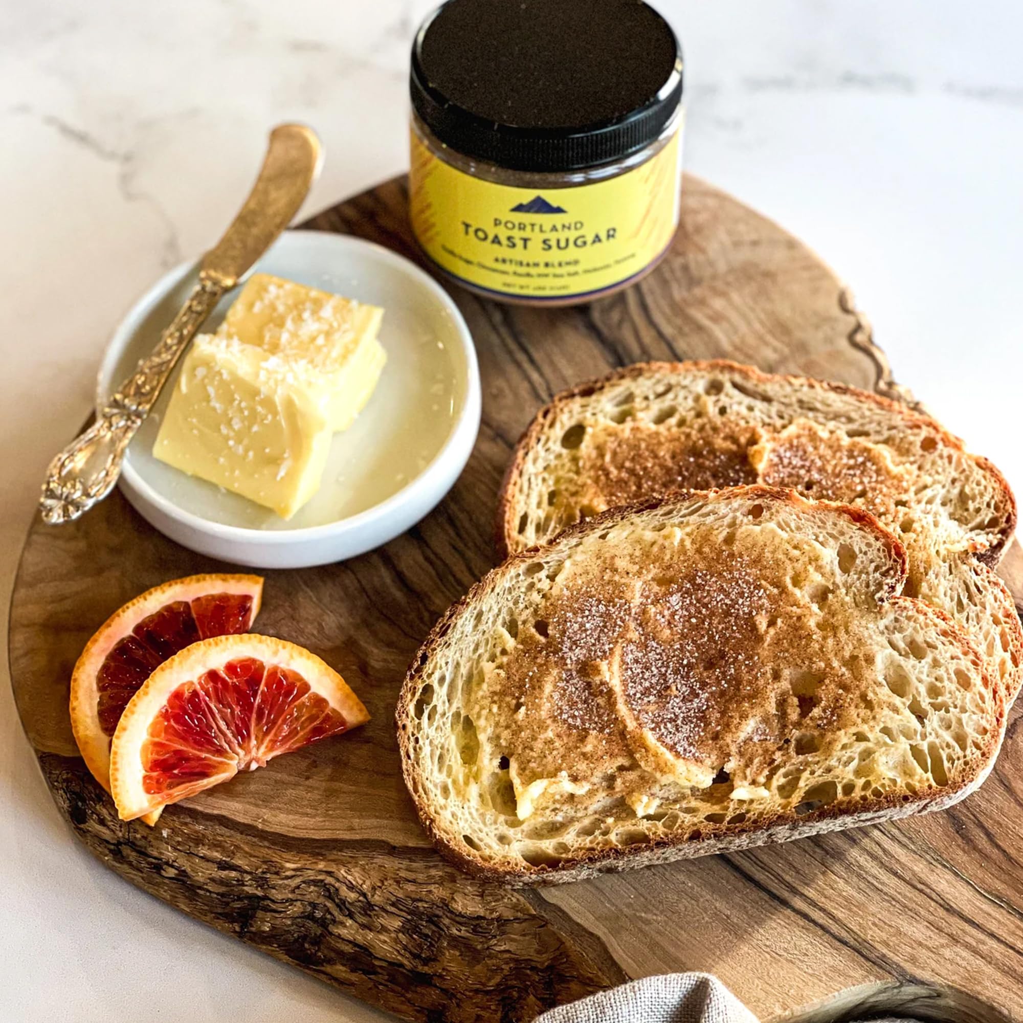 Portland Salt Co Toast Sugar vanilla-sugar sprinkled on pancakes