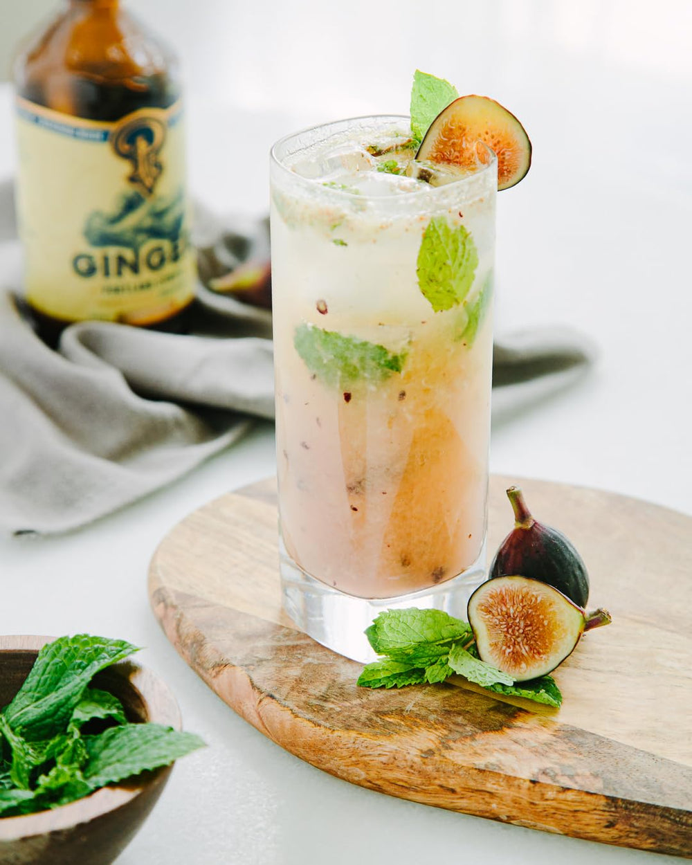 Portland Syrups Authentic Ginger Syrup small-batch bottle emphasizing craft quality.