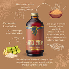 Portland Syrups Brown Sugar Simple Syrup setup for easy home mixology inspiration