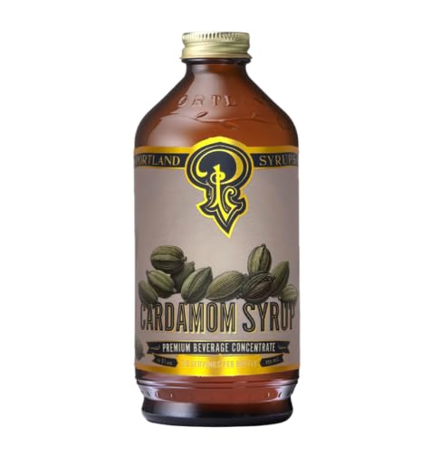 Portland Syrups Cardamom Syrup bottle showing premium spice for beverages.