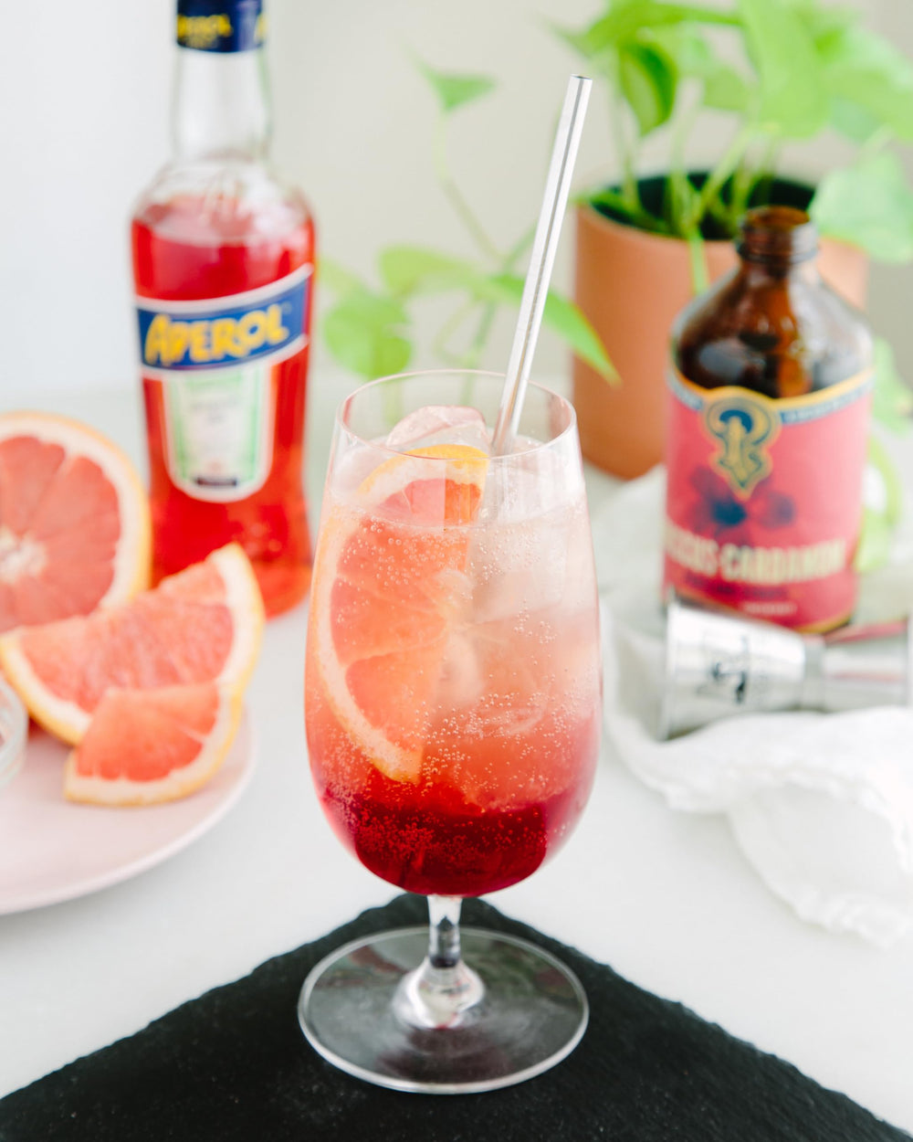 Portland Syrups Hibiscus Cardamom cocktail ideas showcasing flavor