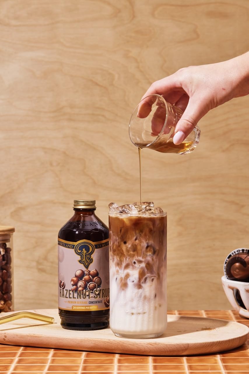 Portland Syrups Hazelnut Syrup dessert-topping adds a gourmet touch to desserts