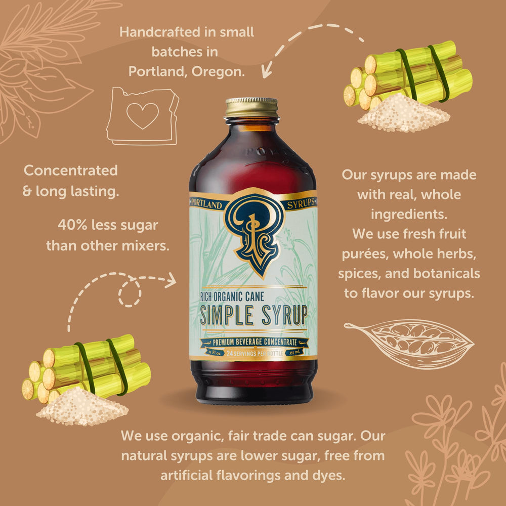 Portland Syrups mocktail with drizzle demonstrates refreshing non-alcoholic option