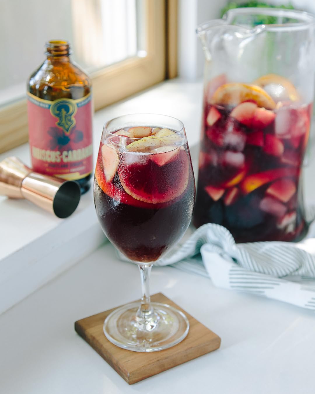 Portland Syrups mocktails tea and coffee uses with hibiscus cardamom