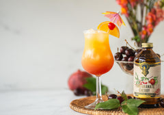 Pomegranate Cherry mocktail setup adds color and aroma