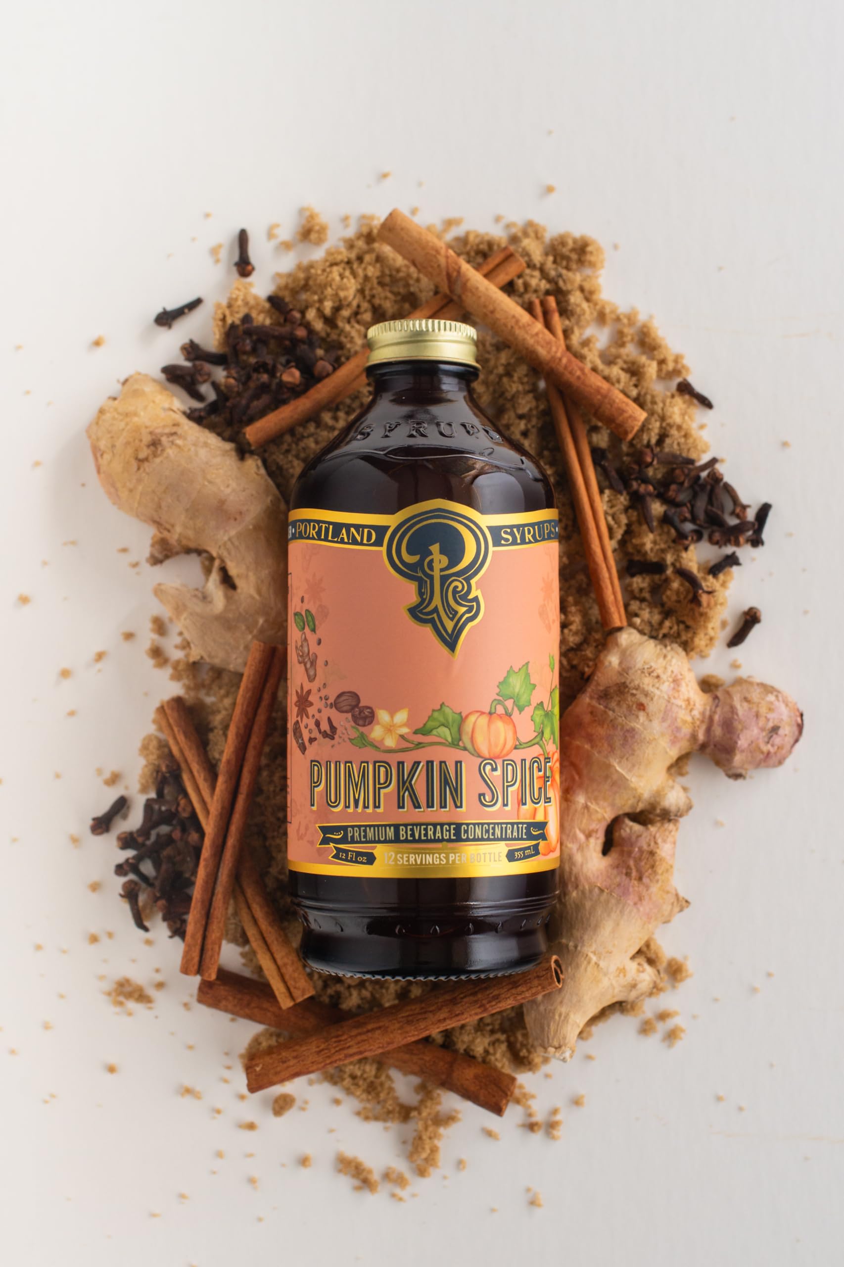 Portland Syrups Pumpkin Spice drizzle over dessert shows versatility