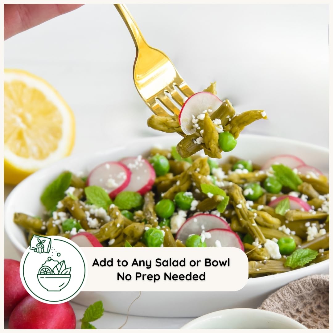POSHI marinated cuts of asparagus, herbs and olive oil for a flavorful bite.