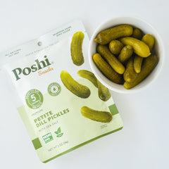 Poshi Petite Dill Pickles 2 oz pack for quick snacking
