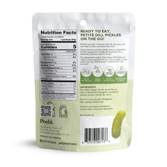 Poshi Petite Dill Pickles crisp mini bites in 2 oz packs for easy bites