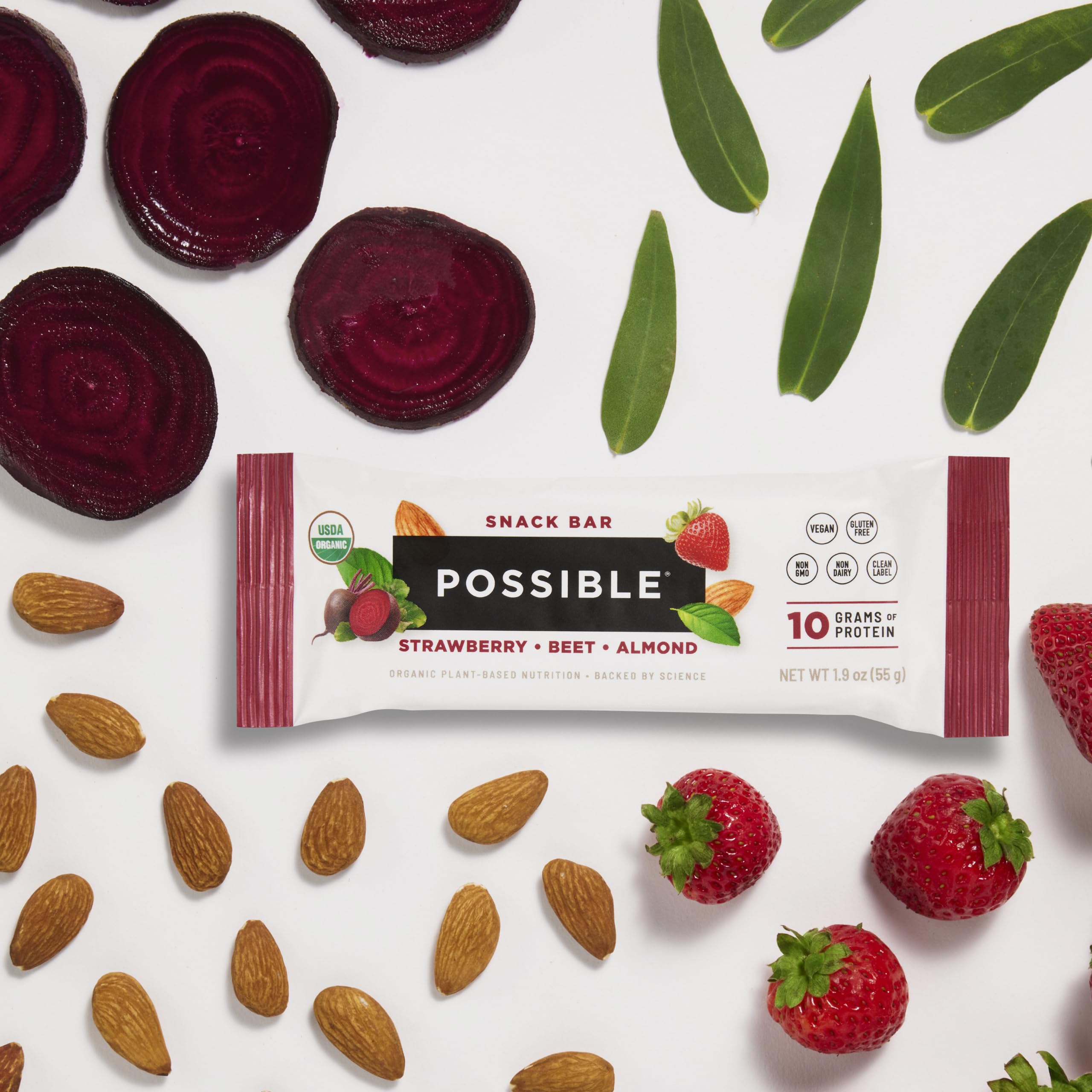 Possible Snack Bar vegan protein content supports active lifestyle.