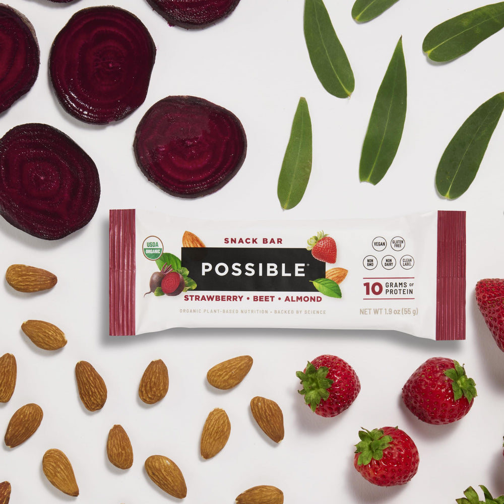 Possible Snack Bar vegan protein content supports active lifestyle.
