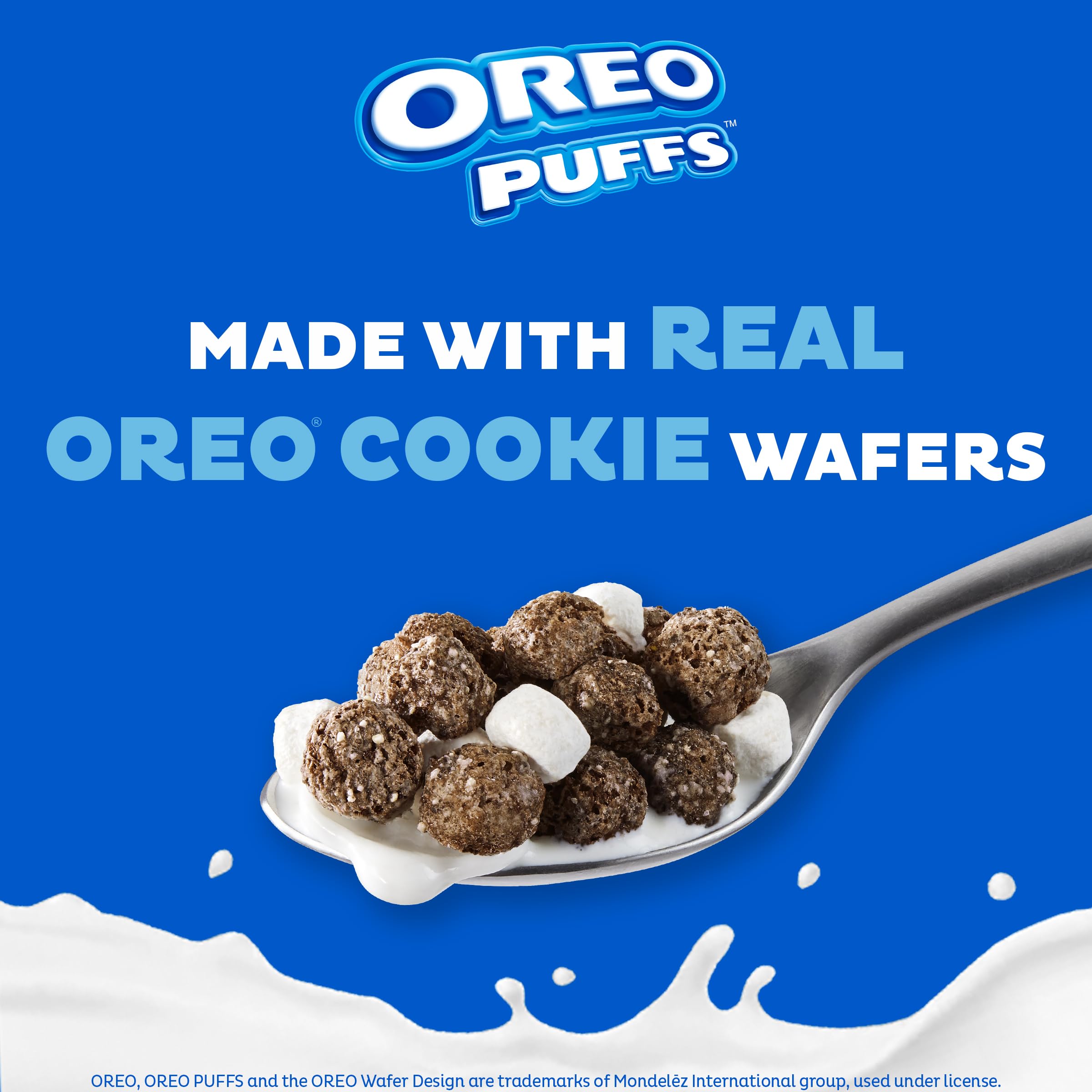 Post OREO PUFFS Cereal as a dessert base for creative treats.