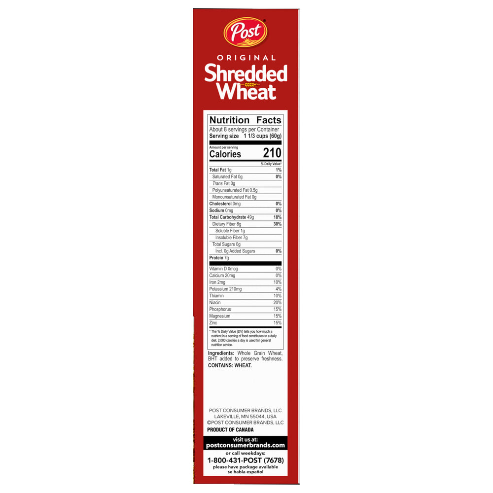 Post Original Shredded Wheat Non-GMO verification label