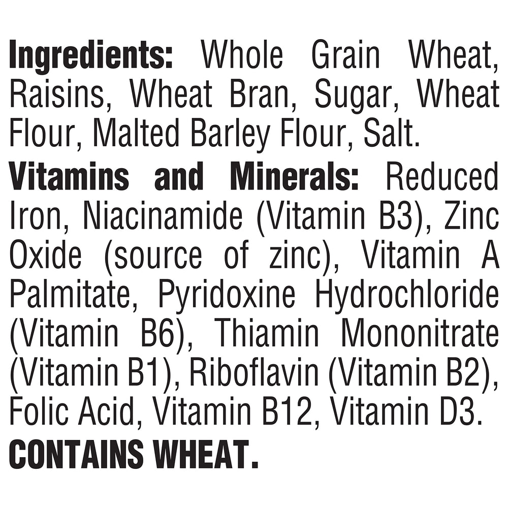 Post Raisin Bran cereal wheat-bran flakes highlight whole grains and texture.