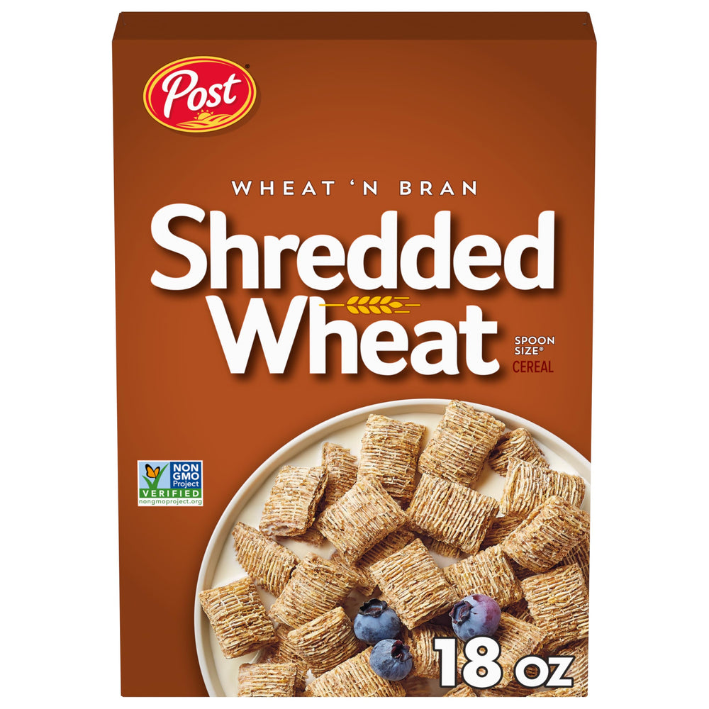 Post Wheat N Bran cereal bowl ready for a fiber-rich breakfast