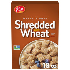 Post Wheat N Bran cereal bowl ready for a fiber-rich breakfast