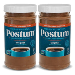 Postum Original cup showing roasted wheat and molasses for a caffeine-free comfort drink.