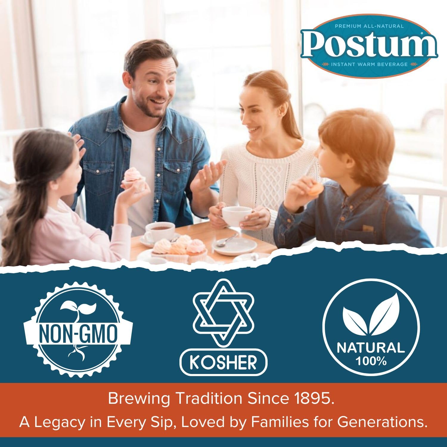 Heritage branding image conveying Postum Original's long-standing tradition.