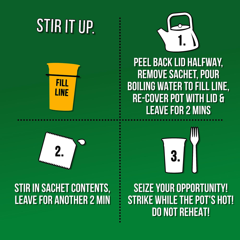 Pot Noodle Chicken and Mushroom pack of 12 for convenient meals