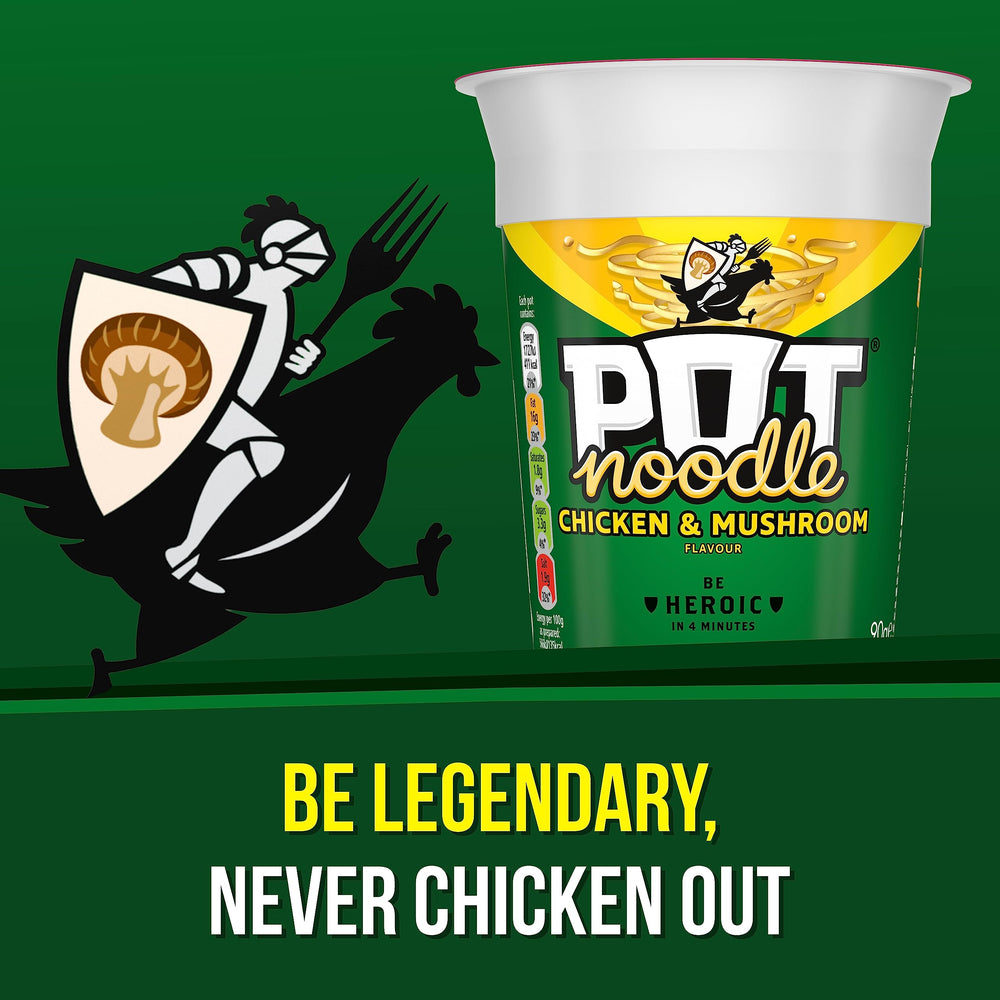 Pot Noodle Chicken and Mushroom soy sauce sachet detail for flavor boost
