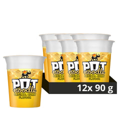 Pot Noodle Original Curry 12-pack box, showcasing convenient value for busy days.