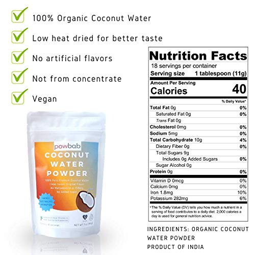 powbab Coconut Water Powder in a smoothie for versatile hydration