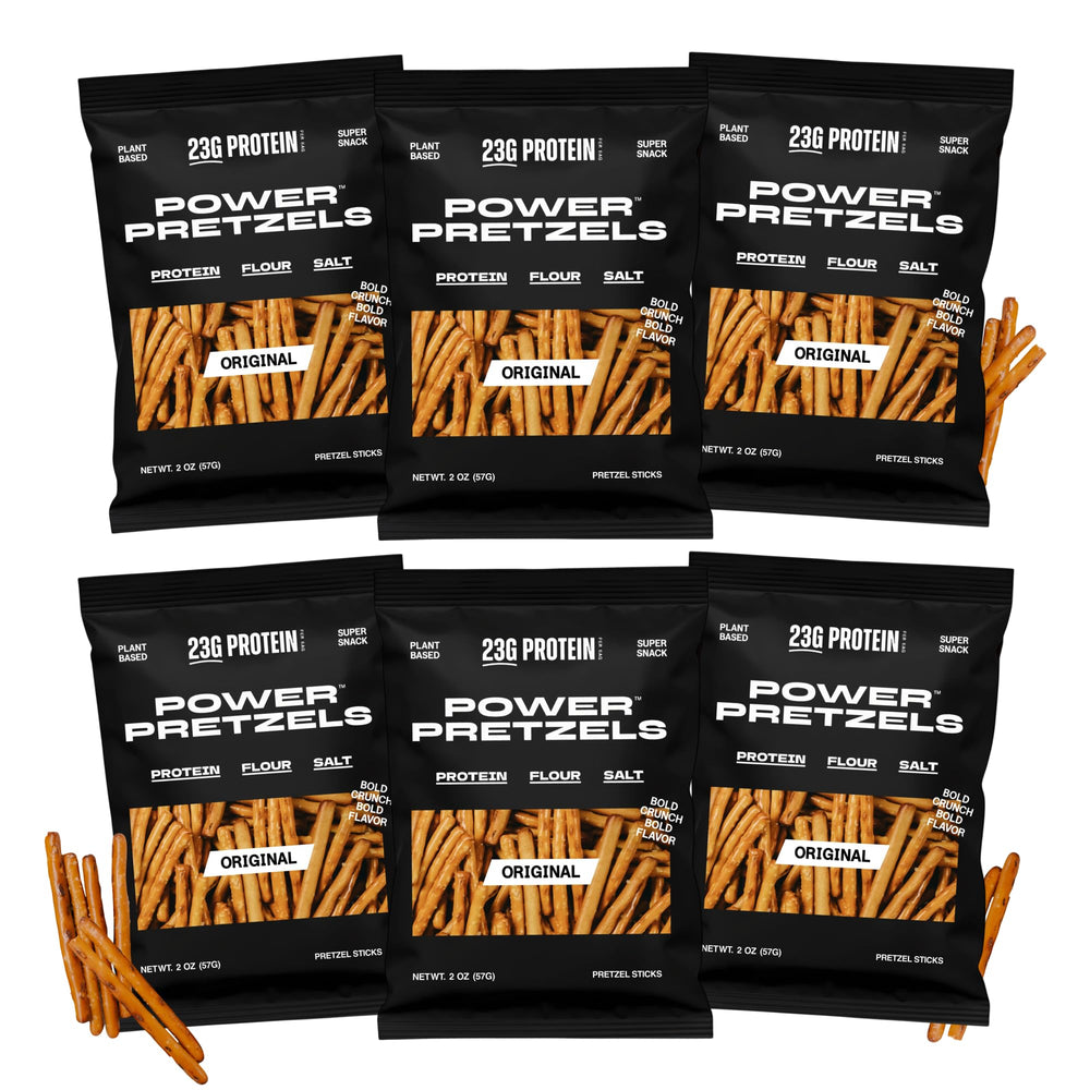 Power Pretzels high-protein pretzel sticks in a 2oz pack offer a satisfying protein boost.