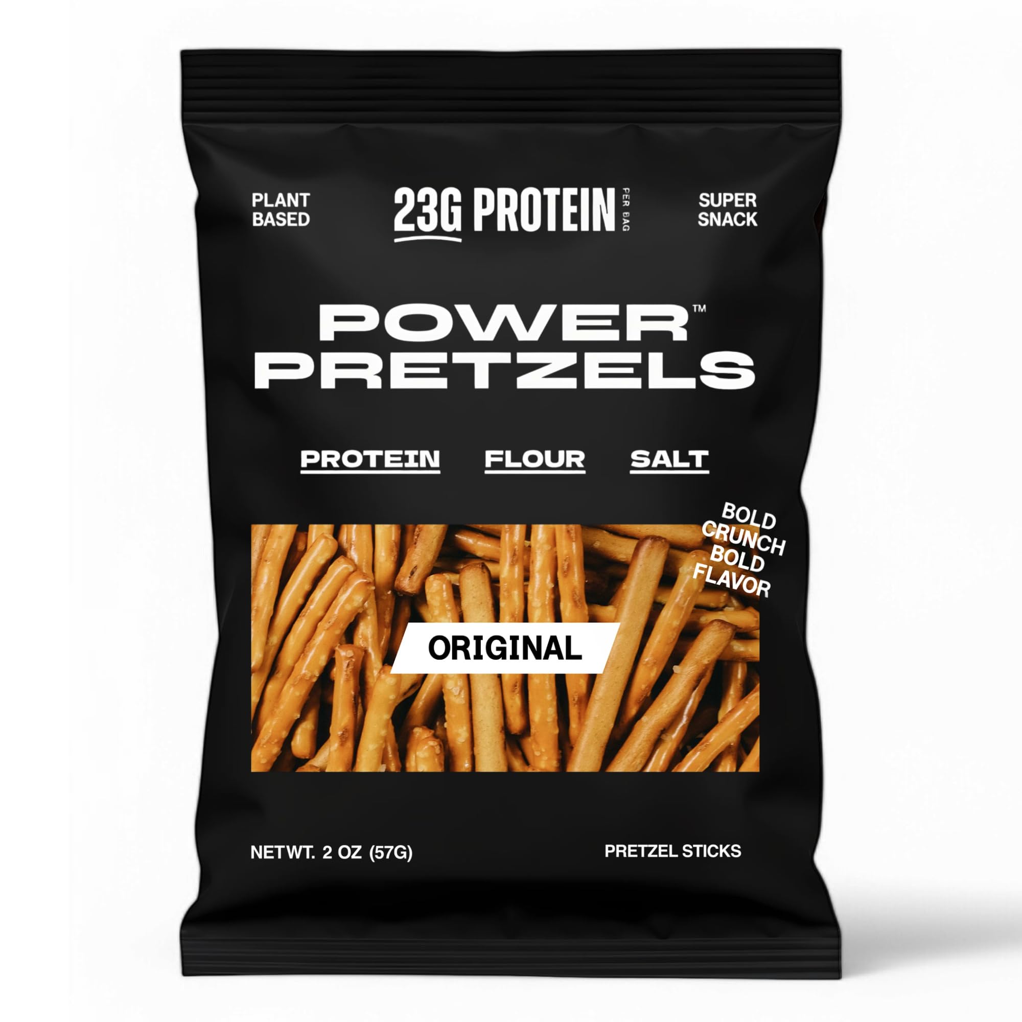 Power Pretzels make a convenient road-trip snack with plant-based protein.