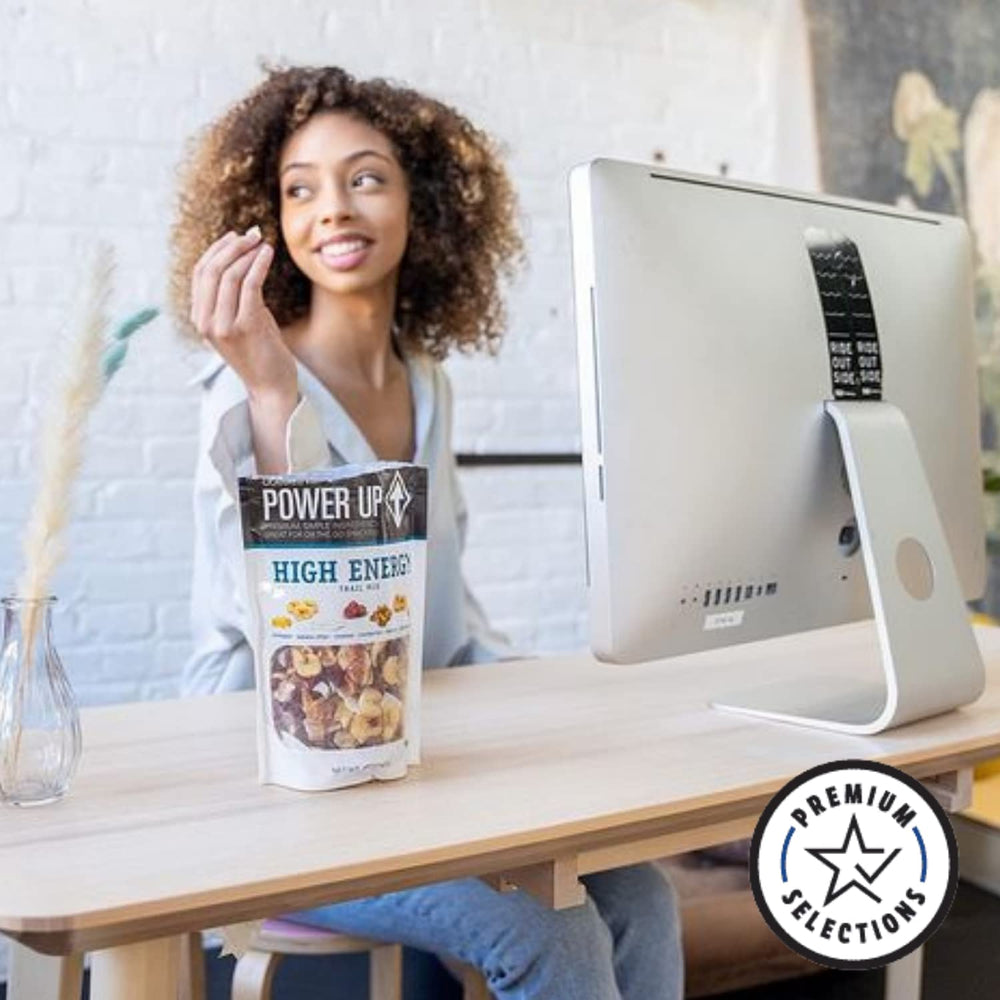 Power Up High Energy Trail Mix served in a bowl for easy snacking.