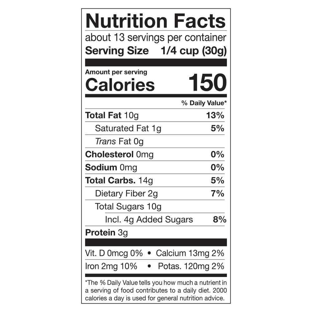 Power Up Mega Omega Trail Mix 14-ounce bag ready for pantry.