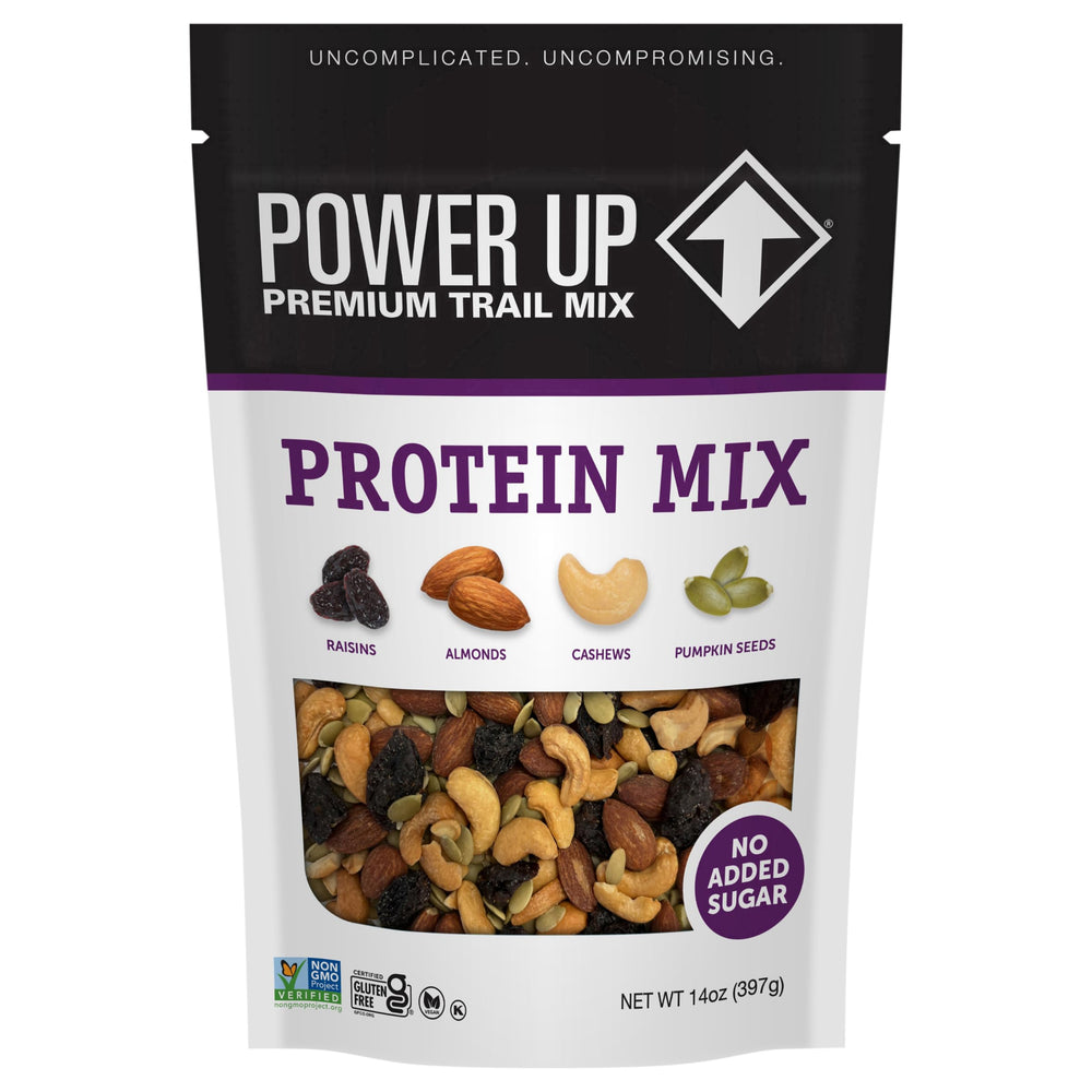 Power Up Premium Trail Mix with raisins for a protein-packed on-the-go snack