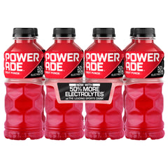 Powerade Fruit Punch 20oz bottle front shows bold flavor for on-the-go hydration.