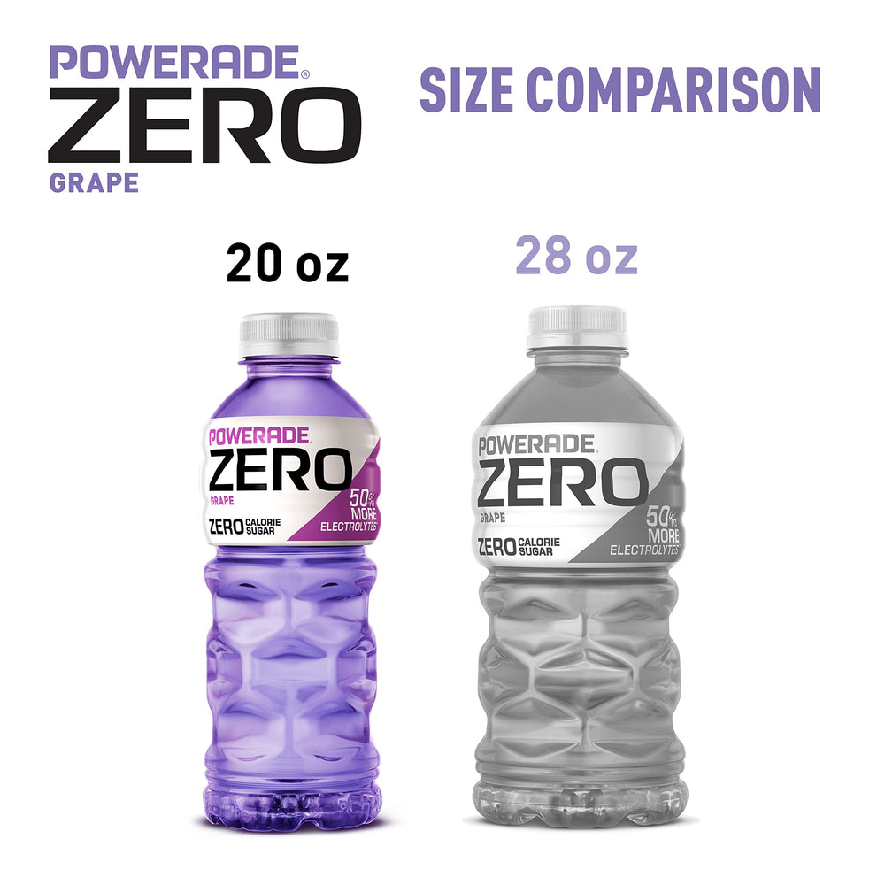Powerade grape splash in glass conveys refreshing hydration after workouts