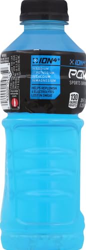 Powerade Mountain Berry Blast served ice-cold to refresh during workouts