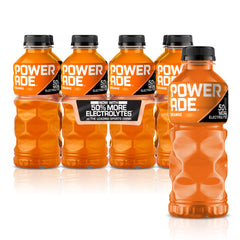 POWERADE Orange 20oz bottle front view for energizing hydration on the go