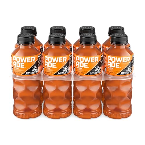 POWERADE Orange nutrition label close up referencing vitamins and electrolytes