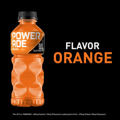 POWERADE Orange pack of 8 bottles showing convenient hydration for teams