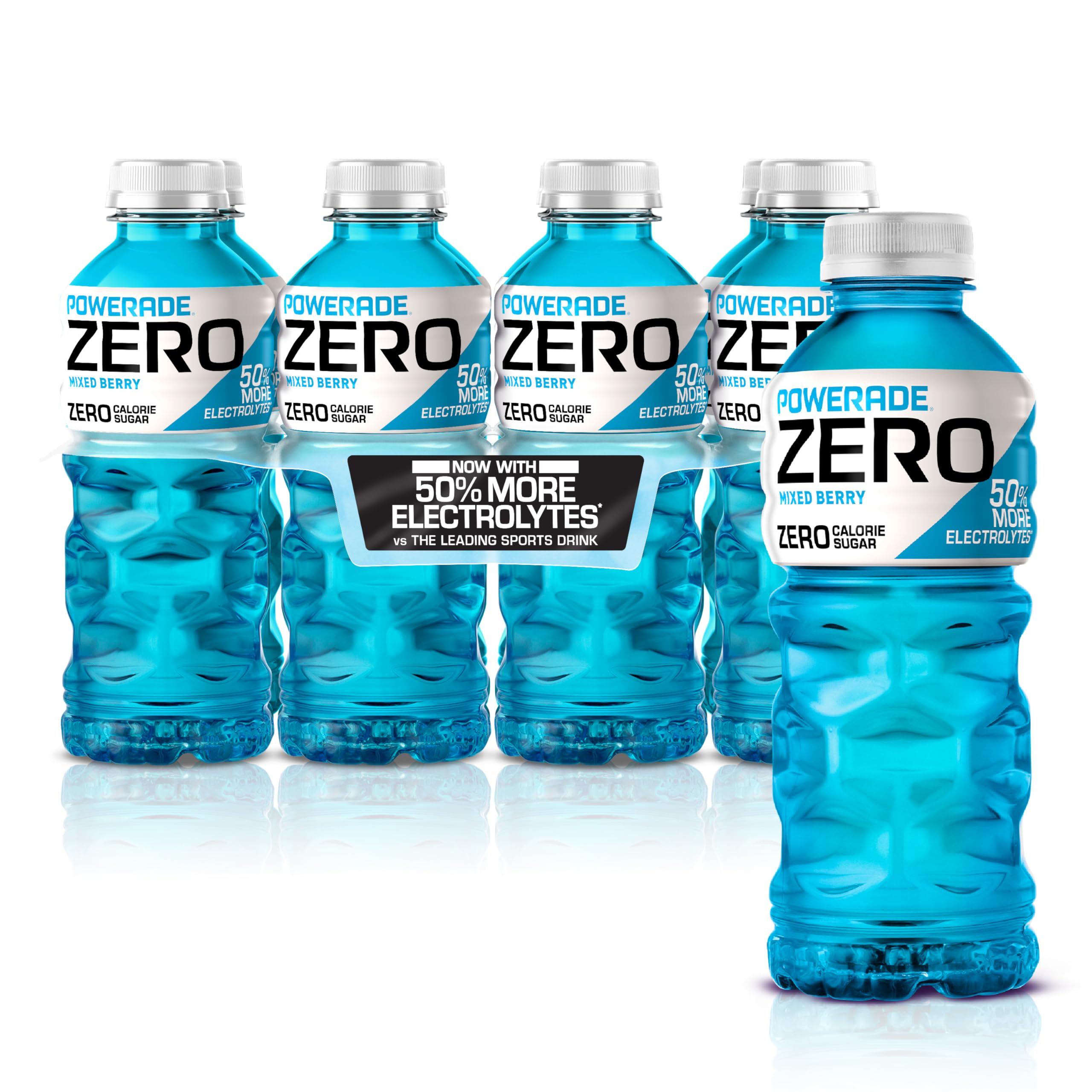 POWERADE Zero Mixed Berry bottle front for zero-sugar hydration during workouts