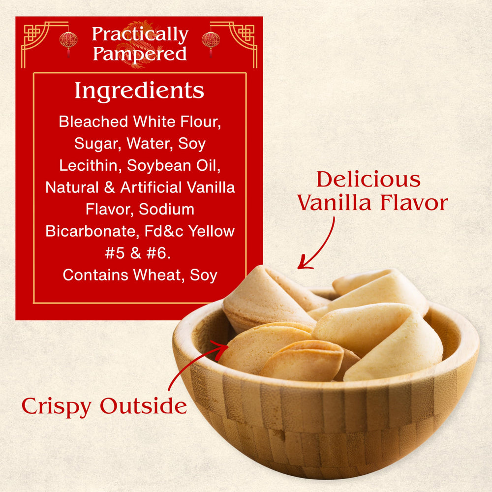 Practically Pampered cookies made in USA and individually wrapped for freshness