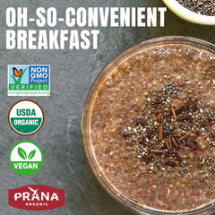 Prana 900 g bag image demonstrates bulk breakfast option.