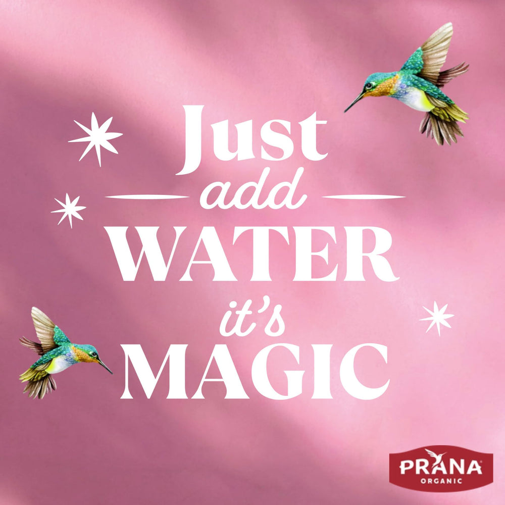 Prana Fairtrade cane sugar detail signals ethical sourcing and gentle sweetness.