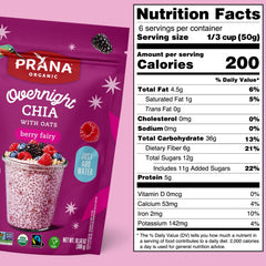 Prana Berry Fairy serving cup showing quick, fiber-rich breakfast option